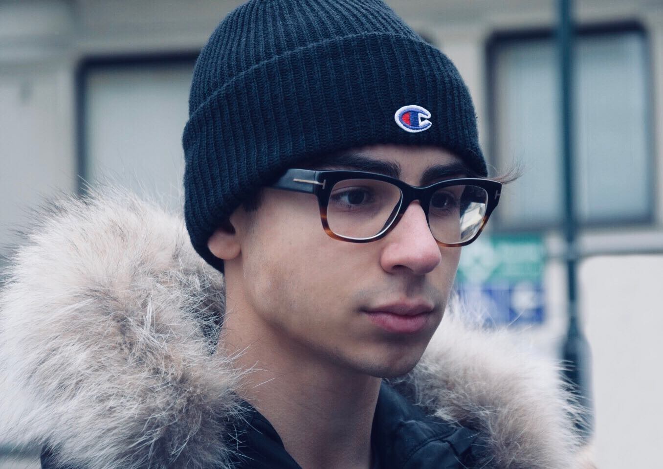 Street shadow portrait