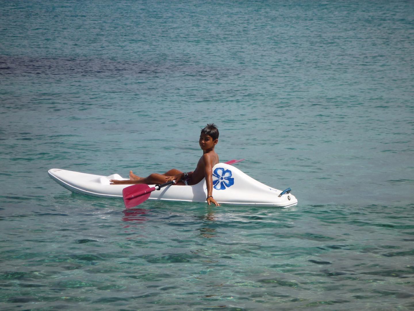 Back portrait near mountain